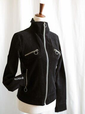 Nikita Black Corduroy Moto Jacket S